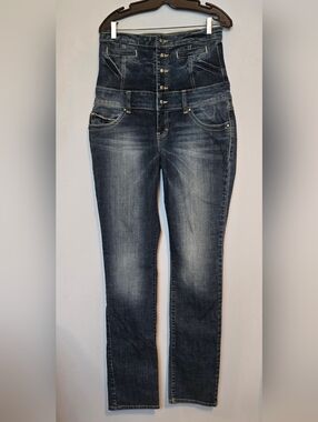 Zara TRF Luxury High-Waisted Women’s Jeans with Button-Front size 10